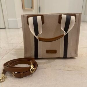 Spartina 449 Beige and Brown Crossbody Bag